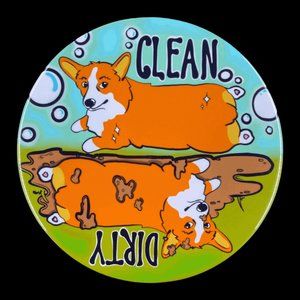 Pembroke Welsh Corgi Clean Dirty Dishwasher Magnet